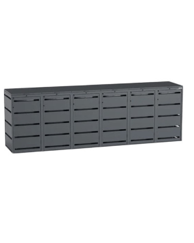 Mülltonnenbox 6er 240L Dagobert und Müllbehälterschränke aus Stahl online kaufen