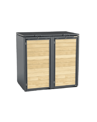 Mülltonnenbox 2er 240l Holzmichl und Müllbehälterschränke aus Stahl online kaufen: Ihre perfekte Mülltonne bei INCAPCORP