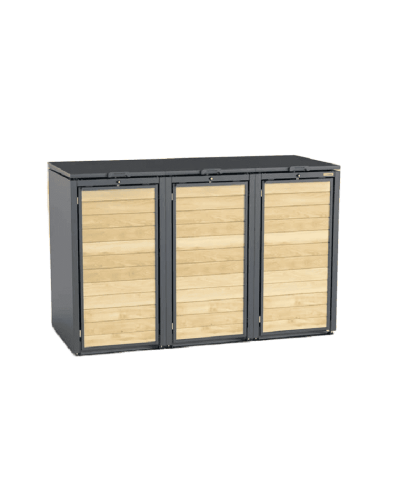 Mülltonnenbox 3er 240l Holzmichl und Müllbehälterschränke aus Stahl online kaufen: Ihre perfekte Mülltonne bei INCAPCORP