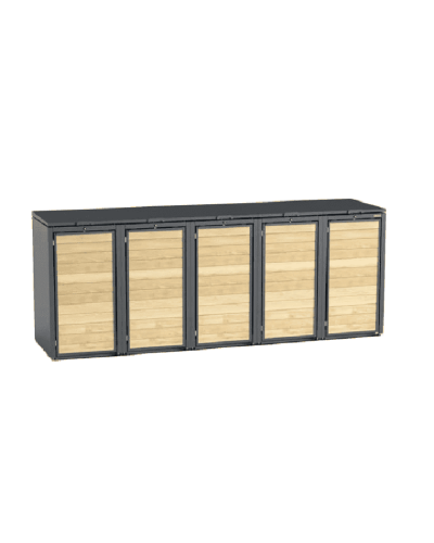 Buy 5-piece 240l steel bin box and steel waste container cabinets online: Your perfect waste bin at INCAPCORP