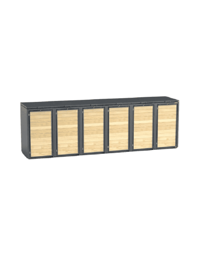 Mülltonnenbox 6er 240l Holzmichl und Müllbehälterschränke aus Stahl online kaufen: Ihre perfekte Mülltonne bei INCAPCORP