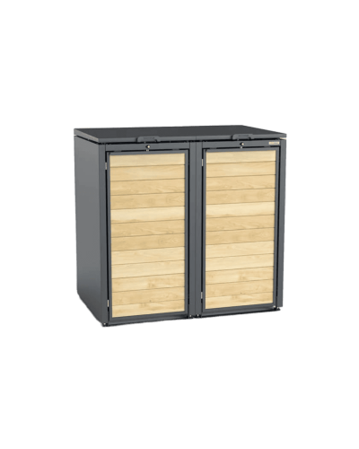 Mülltonnenbox 2er 120l Holzmichl und Müllbehälterschränke aus Stahl online kaufen: Ihre perfekte Mülltonne bei INCAPCORP