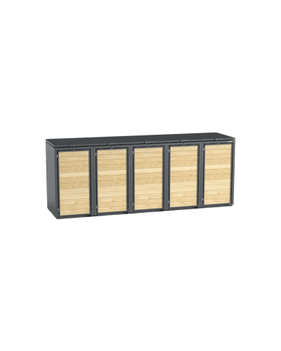 Buy 5-piece 120l steel bin box and steel waste container cabinets online: Your perfect waste bin at INCAPCORP