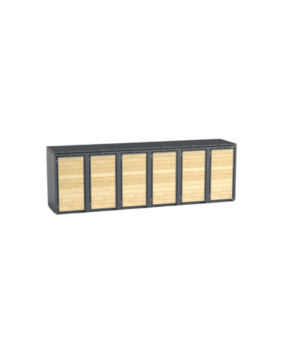 Buy 6-piece 120l steel bin box and steel waste container cabinets online: Your perfect waste bin at INCAPCORP