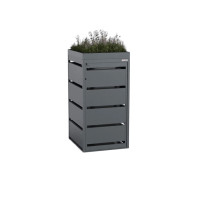 Garbage can box 1 with plant roof