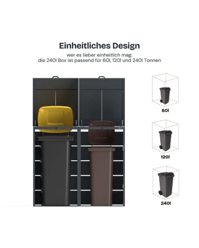 Verbindungskette für Mülltonnenbox online kaufen – Mülltonnenbox und Müllbehälterschränke aus Stahl