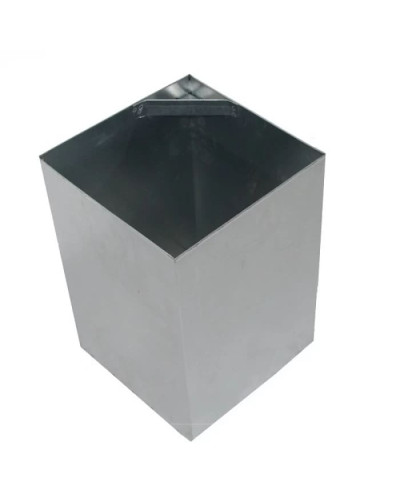 Outdoor waste bin made of wood and steel  from the manufacturer