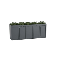 5-piece steel bin box 120l Stahlfred with plant roof