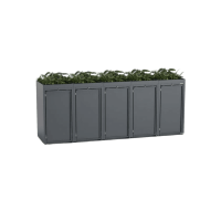 5-piece steel bin box 240l Stahlfred with plant roof