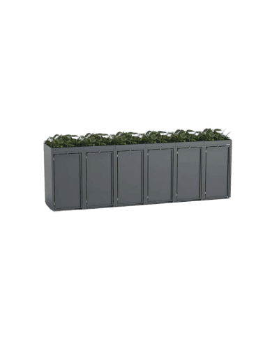 Mülltonnenbox 6er 240l Stahlfred mit Pflanzdach und Müllbehälterschränke aus Stahl online kaufen: Ihre perfekte Mülltonne bei INCAPCORP