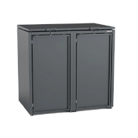 Mülltonnenbox 2er 240l Stahlfred