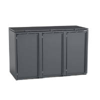 Mülltonnenbox 3er 240l Stahlfred