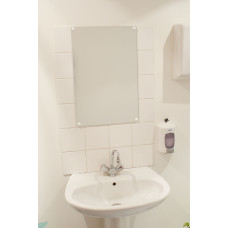 Vialux flat mirror without glass splinters - 600x800mm without frame - PMMA.