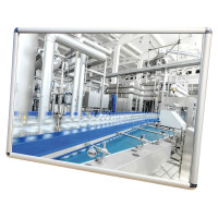 Vialux Flachspiegel ohne Glassplitter - 600x800mm mit Rahmen - PMMA