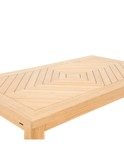 Couchtisch Teak Massivholz 120 mal 70 Zentimeter