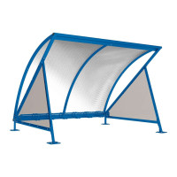 Procity Half Moon Canopy Basic Model (with Tinted Panels) with 6-Bike Rack, L 2800 mm