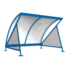 Procity Half Moon Canopy Basic Model (with Tinted Panels) with 6-Bike Rack, L 2800 mm