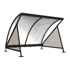 Procity Half Moon Canopy Basic Model (with Tinted Panels) with 6-Bike Rack, L 2800 mm