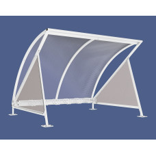 Procity Half Moon Canopy Basic Model (with Tinted Panels) with 6-Bike Rack, L 2800 mm