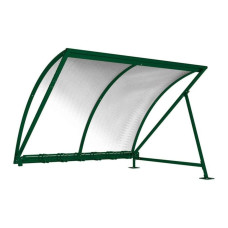 Procity Half-Moon Canopy Extension (with Tinted Panels) with Bike Rack 6 Spaces, L 2800 mm