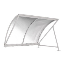 Procity Half-Moon Canopy Extension (with Tinted Panels) with Bike Rack 6 Spaces, L 2800 mm
