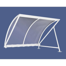 Procity Half-Moon Canopy Extension (with Tinted Panels) with Bike Rack 6 Spaces, L 2800 mm