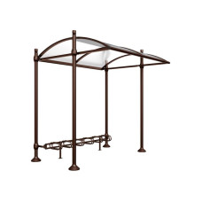 Procity Shelter Province Including Bicycle Rack 6 Spaces, Without Cover, L 2726 mm
