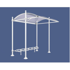 Procity Shelter Province Including Bicycle Rack 6 Spaces, Without Cover, L 2726 mm