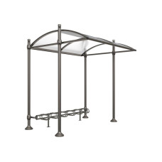 Procity Shelter Province Including Bicycle Rack 6 Spaces, Without Cover, L 2726 mm