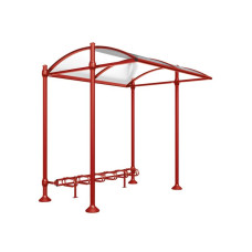 Procity Shelter Province Including Bicycle Rack 6 Spaces, Without Cover, L 2726 mm