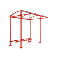 Procity Shelter Province Including Bicycle Rack 6 Spaces, Without Cover, L 2726 mm