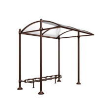 Procity Shelter Province Including Bicycle Rack 6 Spaces, Without Cover, L 2726 mm