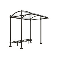 Procity Shelter Province Including Bicycle Rack 6 Spaces, Without Cover, L 2726 mm