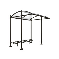 Procity Shelter Province Including Bicycle Rack 6 Spaces, Without Cover, L 2726 mm