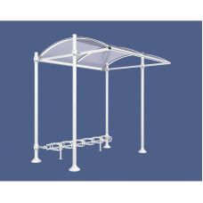 Procity Shelter Province Including Bicycle Rack 6 Spaces, Without Cover, L 2726 mm
