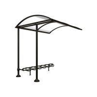 Procity Expansion Canopy Assembly for Province Including Bike Rack for 6 Spaces, Without Cover, L 2613 mm.