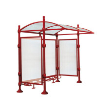 Procity Shelter Province Including Bicycle Rack 6 Spaces, Without Cover, L 2726 mm