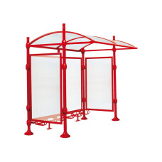 Procity Shelter Province Including Bicycle Rack 6 Spaces, Without Cover, L 2726 mm
