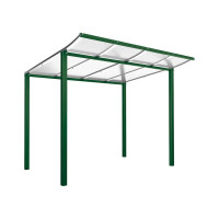 PROCITY Fahrradüberdachung Modulo Grundmodell ohne Verkleidung, L 2510 mm.