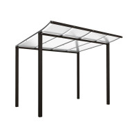 PROCITY Fahrradüberdachung Modulo Grundmodell ohne Verkleidung, L 2510 mm.