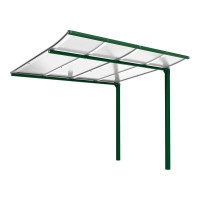 Procity Bicycle Shelter Modulo Extension Unit Without Cladding, L 2510 mm.