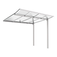 Procity Bicycle Shelter Modulo Extension Unit Without Cladding, L 2510 mm.