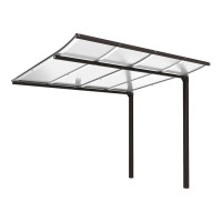 Procity Bicycle Shelter Modulo Extension Unit Without Cladding, L 2510 mm.