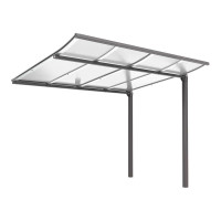 Procity Bicycle Shelter Modulo Extension Unit Without Cladding, L 2510 mm.