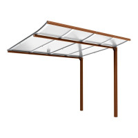 Procity Bicycle Shelter Modulo Extension Unit Without Cladding, L 2510 mm.