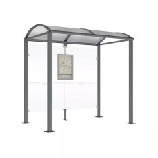 Procity Waiting Hall Square Tube, without Side Panels, L 2500 mm