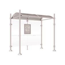 Procity Wartehalle Province, Without Seitenverkleidungen, L 2500 mm.