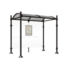 Procity Wartehalle Province, Without Seitenverkleidungen, L 2500 mm.