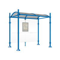 PROCITY Wartehalle Province, ohne Seitenverkleidungen, L 2500 mm.