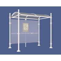 PROCITY Wartehalle Province, ohne Seitenverkleidungen, L 2500 mm.